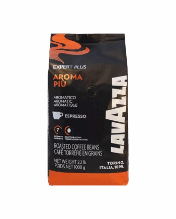 بسته‌بندی قهوه لاواتزا آروما پیو - Lavazza Aroma Piu با ترکیب عربیکا و روبوستا برای طعمی متوازن و عطر قوی