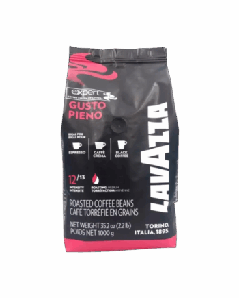 بسته‌بندی قهوه لاواتزا گوستو پینو - Lavazza Gusto Pieno با ترکیب روبوستا و عربیکا برای اسپرسویی قوی و بیدارکننده